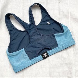 Champion Reversible Racerback Sports Bra XS Blue Sky Navy